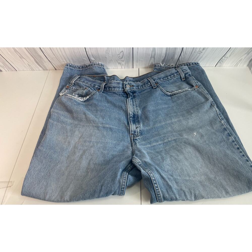 VTG Levi 550 Jeans Men's 42x30 Vtg Relaxed Fit Paper Tag Blue Light Wash